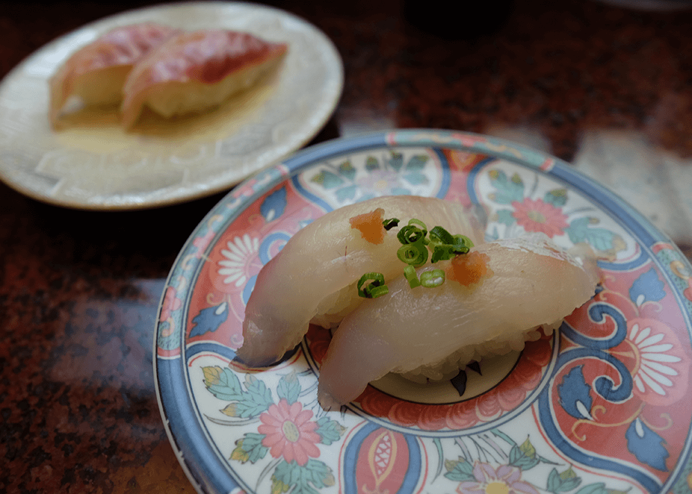 せっかくだから沖縄のあの青い魚を食べたい（笑）回転寿司 一番亭